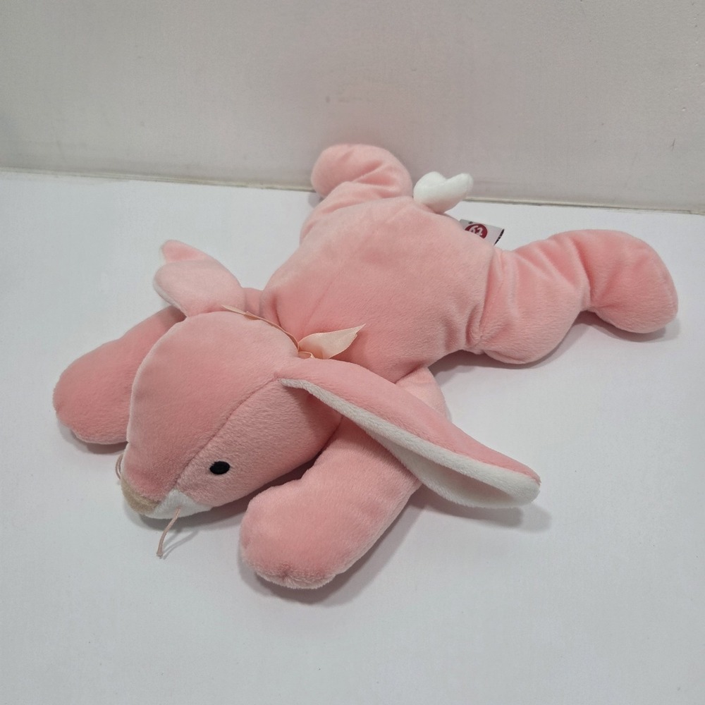 TY Pillow‎ Pal 1996 CARROTS  Pink Floppy 13" Stuffed  Plush Bunny